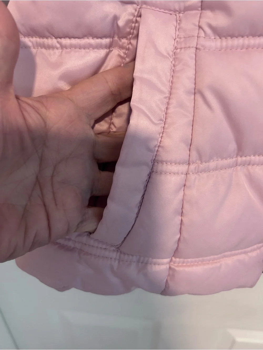SAGE Collective Light Pink Puffer Jacket - Size S
